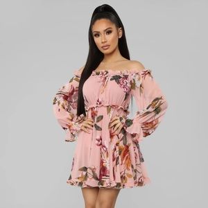 Cultivate The Soul Floral Mini Dress - Pink